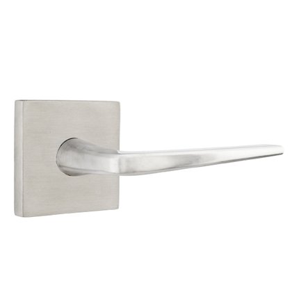 Emtek S10003AT Contemporary Stainless Steel Athena Lever, Square Rosette