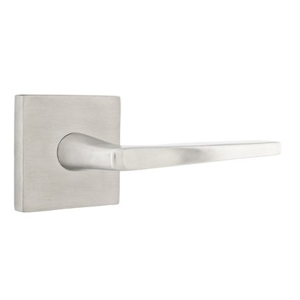 Emtek S10003HES Contemporary Stainless Steel Hermes Lever, Square Rosette