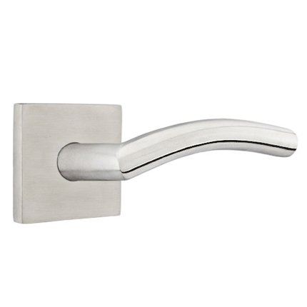 Emtek S10003DD Contemporary Stainless Steel Dresden Lever, Square Rosette