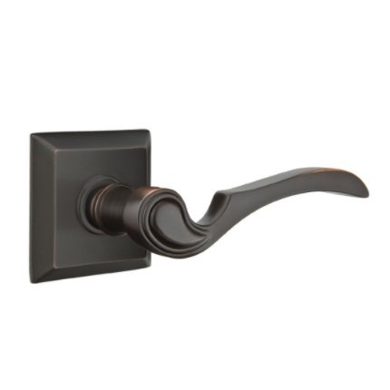 Emtek 8131CV American Heritage Classic Brass Coventry Lever, Quincy Rosette