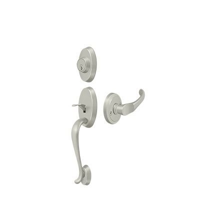 Deltana Riversdale Residential Handleset, Chapelton Lever Interior, Solid Brass