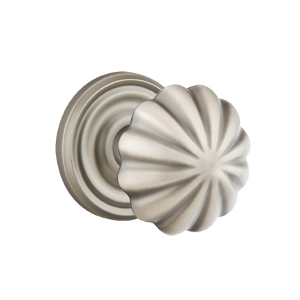 Emtek 8100MN American Heritage Classic Brass Melon Knob, Regular Rosette
