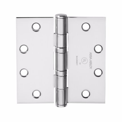 McKinney Standard Hinge Ball Bearing, 5 knuckles, Full Mortised Polished Chrome (US26) Finished