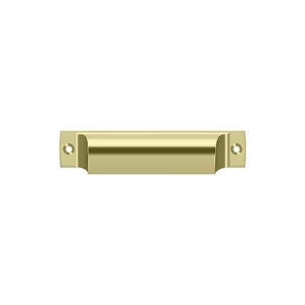 Deltana Shell Pull SHP40, Rectangle, Solid Brass