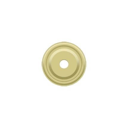 Deltana Knob Base Plate BPRC100, Round, Solid Brass