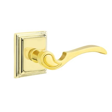 Emtek 8161CV American Heritage Classic Brass Coventry Lever, Wilshire Rosette