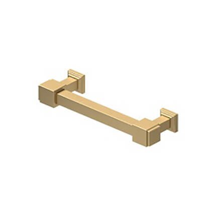 Deltana MP40 Manhattan Cabinet Pull, Solid Brass, 4" Length