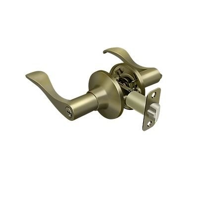 Deltana Savanna Door Lever, Steel/Zinc Kwikset Compatible Keyway