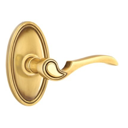 Emtek 8120CV American Heritage Classic Brass Coventry Lever, Oval Rosette