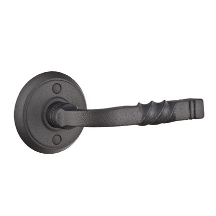 Emtek 7102SC Rustic Living Wrought Steel San Carlos Lever, #2 Rosette