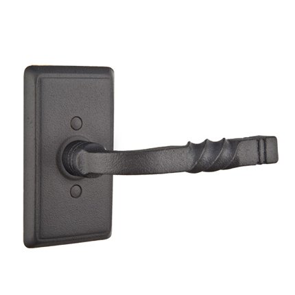 Emtek 7103SC Rustic Living Wrought Steel San Carlos Lever, #3 Rosette