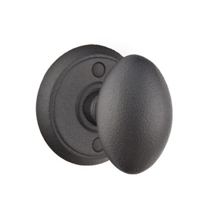Emtek 7102SV Rustic Living Wrought Steel Savannah Knob, #2 Rosette