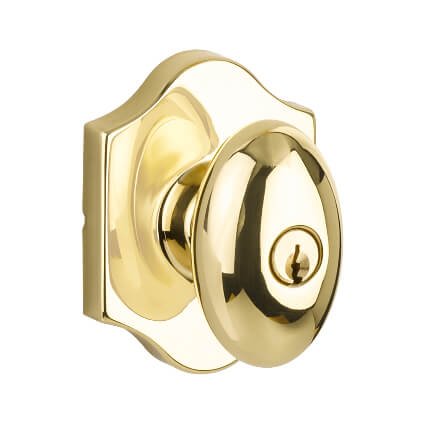 Yale Expressions Everly Rosette with Auburn Knob, Polished Brass (US3) Finished