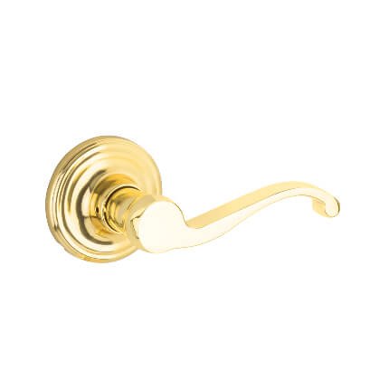 Yale Expressions Maguire Rosette with Farmington Lever, Passage, Polished Brass (US3) Finished