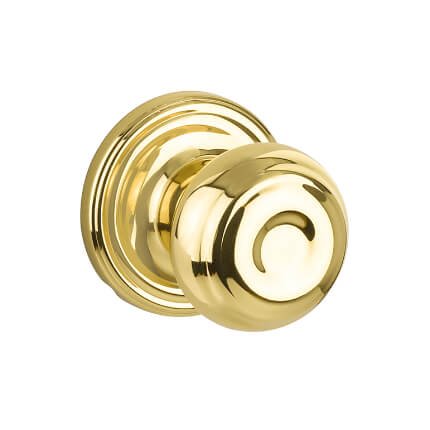 Yale Expressions Maguire Rosette with Lewiston Knob Polished Brass (US3) Finished