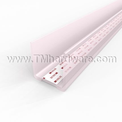 Zero #135 and #136 Glass Edge Protection, Adhesive PVC, .5" and .75" Door Width