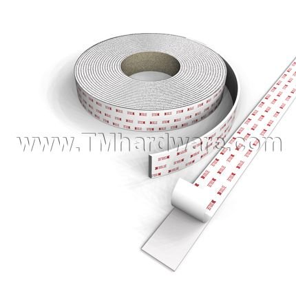 Zero #137-138 Self-Adhesive Tape, Double Sided Rubber Based, .375"-.625" (W), 216 Ft. Roll
