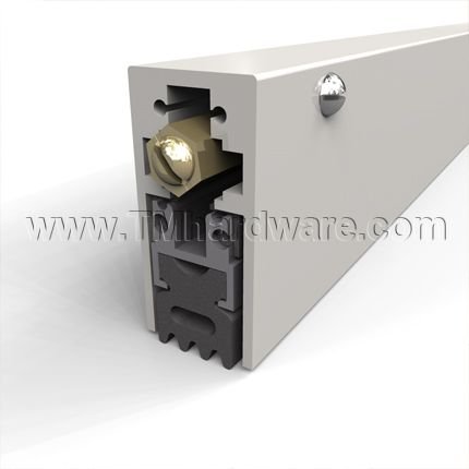 Zero #361, Automatic Door Bottom, Surface Mounted, Heavy Duty, Sponge Neoprene Seal, 1" Drop
