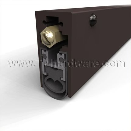 TMH Automatic Door Bottom, Surface Mounted, Heavy Duty, Double Neoprene, .562" Drop