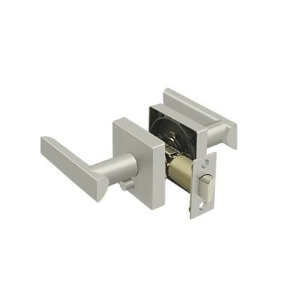 Deltana Livingston Door Levers, Zinc with Adjustable Backset