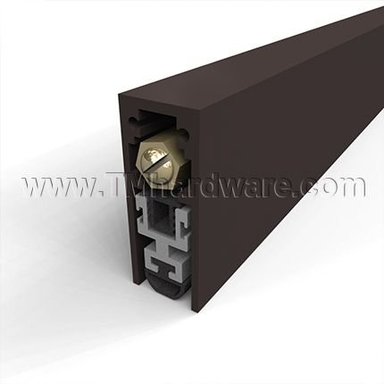 TMH Automatic Door Bottom, Surface Mounted with Neoprene Seal, Regular Duty, .75" Drop