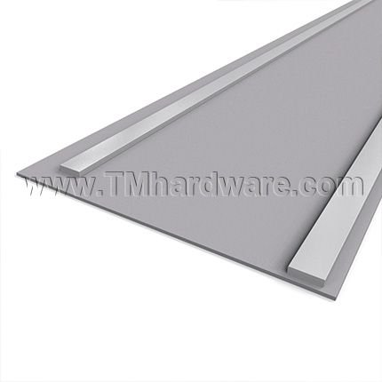 Zero #51 Hinge Finger Guard, Aluminum Mounting Track with Flexible EPDM Rubber