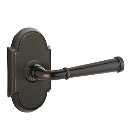 Emtek 8108ME American Heritage Classic Brass Merrimack Lever, #8 Rosette