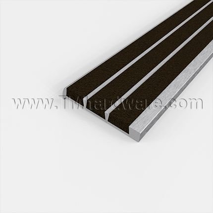 Wooster Supergrit 121, 131,141,161 No-Slip Nosing for Wood and Concrete Stairs, 1.875" - 6" Depth, .25" Riser
