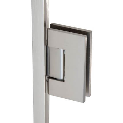 FHC Glendale Jamb Mounted Hinge for Shower Doors Kit 78" Height, Satin Nickel (US15) Finished