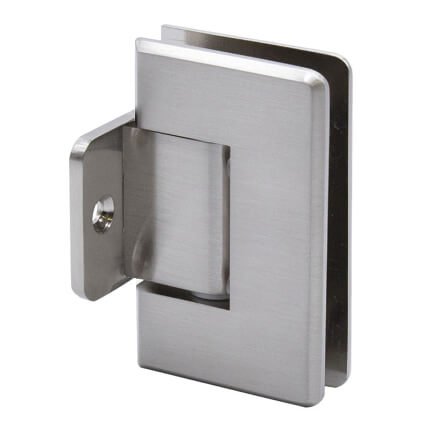 FHC Carolina Pony Wall Mount Hinge for Shower Doors -  3/8" Or 1/2" Glass, Satin Nickel (US15) Finished