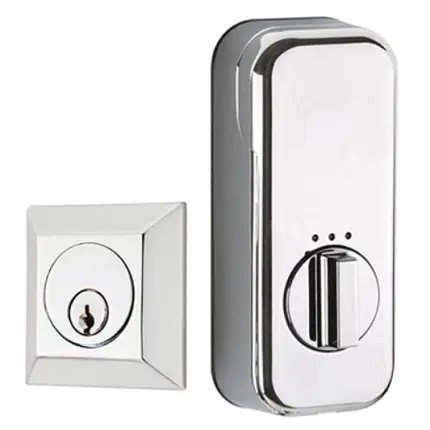 Emtek 8478 Quincy Brass Deadbolt, EMPowered Smart Lock, Single Cylinder, Oil Rubbed Bronze (US10B) Finish