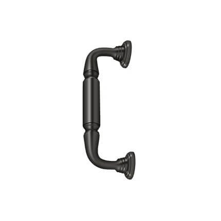Deltana Door Pull DP2576, With Rosettes, Solid Brass
