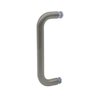 FHC 8" Single Sided Tubular Pull No Metal Washers Shower Door Handles, Satin Nickel (US15) Finished