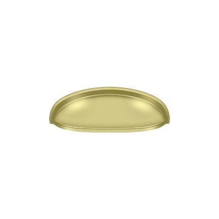 Deltana Shell Pull K407, Elongated, Solid Brass, 4-5/8" Length