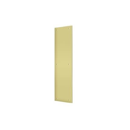 Deltana Push Plate PP3515, Solid Brass, 3-1/2" Width