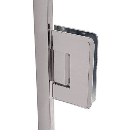 FHC Preston Jamb Mounted Hinge for Shower Doors Kit 78" Height, Satin Nickel (US15) Finished