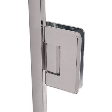 FHC Carolina Jamb Mounted Hinge for Shower Doors Kit 78" Height, Satin Nickel (US15) Finished