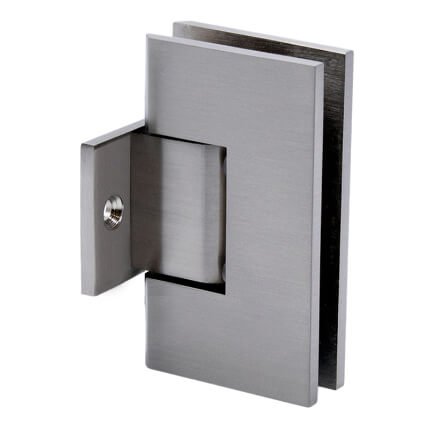 FHC Venice Pony Wall Mount Hinge for Shower Doors - 3/8" Or 1/2" Glass, Satin Nickel (US15) Finished