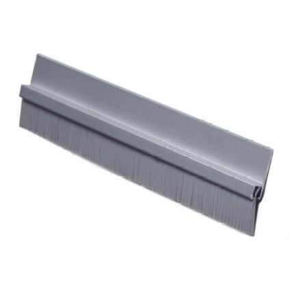 Pemko #18061CNB Door Sweep, .75" Aluminum Casing with .625", Black Nylon Brush, Clear Anodized Aluminum, 36" Length