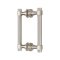 FHC Opulent Series 6" Back-To-Back  Shower Door Handles, Satin Nickel (US15) Finished