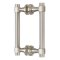 FHC Opulent Series 8" Back-To-Back  Shower Door Handles, Satin Nickel (US15) Finished