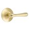 Emtek Basel Door Handle, Modern Designer Brass, Passage, Modern Rosette, Satin Brass (US4) Finish