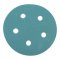 Hafele Aluminum Oxide Disc, Hook-N-Loop, 5", Ceramic Blue, 5 Holes, Grit 100, Pack of 100