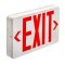 Topaz ES/LED/RW/B LED Indoor Luminaries Exit & Emergency Lighting, Exit Sign, Red Font