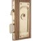 Emtek Classic Pocket Door Mortise Lock in Polished Brass Finish (US3)