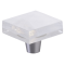Fused Glass Cabinet Pull - Brushed Stainless Steel