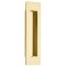 Emtek #220306 Brass Flush Door Pulls or Cabinet Handle - Modern Rectangular Polished Brass - Lifetime (US3) Finished