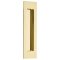 Emtek #220307 Brass Flush Door Pulls or Cabinet Handle - Modern Rectangular Polished Brass - Lifetime (US3) Finished