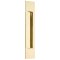 Emtek #220310 Brass Flush Door Pulls or Cabinet Handle - Modern Rectangular  Polished Brass - Lifetime (US3) Finished