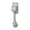Rockwood 461 Kick Down Door Stop, Solid Cast Brass - QuickShip, Satin Chrome Finish